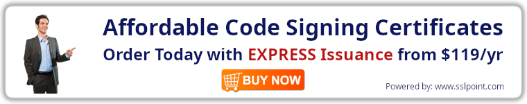 SSLPOINT Code Signing Certificates Ad English